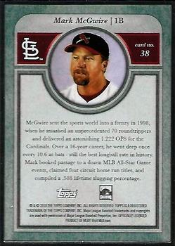 2018 Topps Transcendent Collection #38 Mark McGwire Back