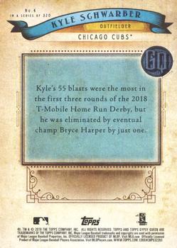 2019 Topps Gypsy Queen #4 Kyle Schwarber Back