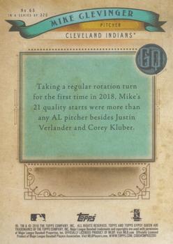 2019 Topps Gypsy Queen #65 Mike Clevinger Back