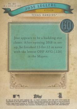 2019 Topps Gypsy Queen #185 Jose Leclerc Back
