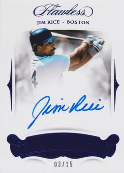 2018 Panini Flawless - Flawless Signatures Sapphire #FS-JR Jim Rice Front