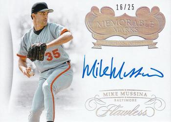 2018 Panini Flawless - Memorable Marks #MM-MI Mike Mussina Front