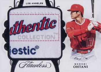 2018 Panini Flawless - Patches Black #PA-SO Shohei Ohtani Front