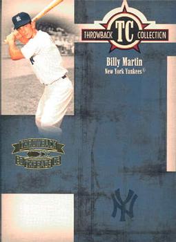 2005 Donruss Throwback Threads - Throwback Collection #TC-1 Billy Martin Front