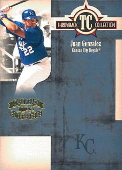 2005 Donruss Throwback Threads - Throwback Collection #TC-22 Juan Gonzalez Front