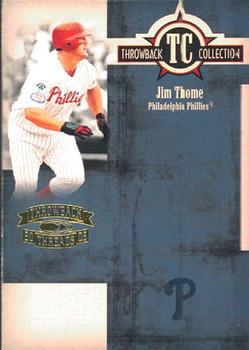 2005 Donruss Throwback Threads - Throwback Collection #TC-25 Jim Thome Front