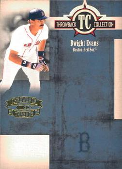 2005 Donruss Throwback Threads - Throwback Collection #TC-30 Dwight Evans Front
