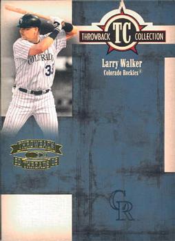 2005 Donruss Throwback Threads - Throwback Collection #TC-33 Larry Walker Front