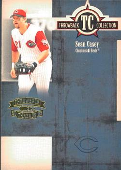 2005 Donruss Throwback Threads - Throwback Collection #TC-66 Sean Casey Front