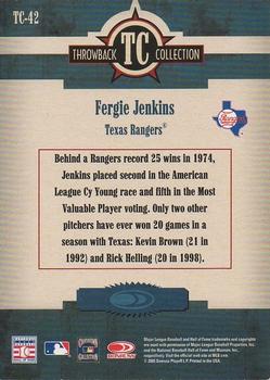 2005 Donruss Throwback Threads - Throwback Collection #TC-42 Fergie Jenkins Back