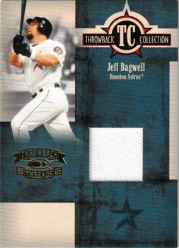 2005 Donruss Throwback Threads - Throwback Collection Material #TC-5 Jeff Bagwell Front
