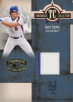 2005 Donruss Throwback Threads - Throwback Collection Material #TC-8 Gary Carter Front