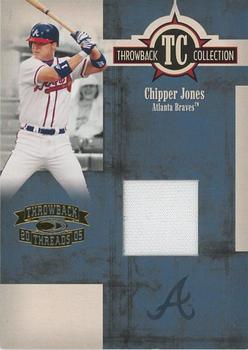 2005 Donruss Throwback Threads - Throwback Collection Material #TC-10 Chipper Jones Front