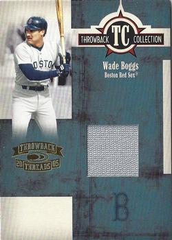 2005 Donruss Throwback Threads - Throwback Collection Material #TC-26 Wade Boggs Front