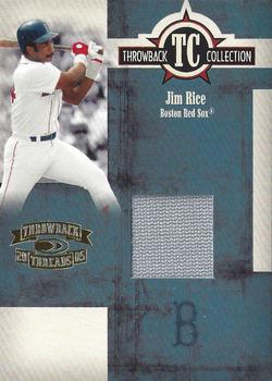 2005 Donruss Throwback Threads - Throwback Collection Material #TC-62 Jim Rice Front