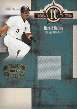 2005 Donruss Throwback Threads - Throwback Collection Material #TC-75 Harold Baines Front