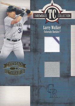 2005 Donruss Throwback Threads - Throwback Collection Material Combo #TC-33 Larry Walker Front
