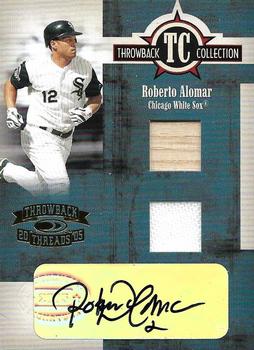 2005 Donruss Throwback Threads - Throwback Collection Signature Material Combo #TC-12 Roberto Alomar Front