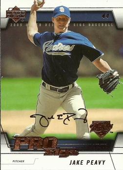 2005 Upper Deck Pro Sigs #72 Jake Peavy Front