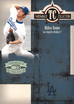 2005 Donruss Throwback Threads - Throwback Collection Spectrum #TC-72 Hideo Nomo Front