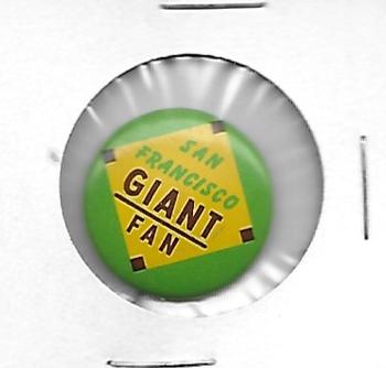 1966 Guy's Potato Chips Pins #NNO San Francisco Giant Fan Front