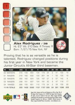 2005 Upper Deck Pros & Prospects #7 Alex Rodriguez Back
