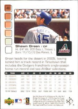 2005 Upper Deck Pros & Prospects #46 Shawn Green Back