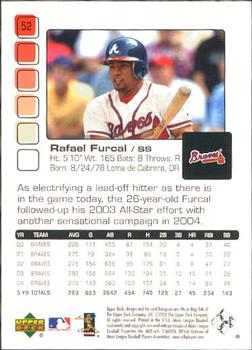 2005 Upper Deck Pros & Prospects #52 Rafael Furcal Back