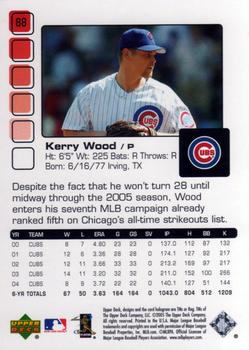 2005 Upper Deck Pros & Prospects #88 Kerry Wood Back