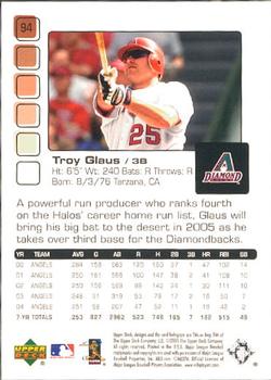 2005 Upper Deck Pros & Prospects #94 Troy Glaus Back