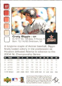 2005 Upper Deck Pros & Prospects #97 Craig Biggio Back