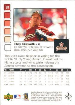 2005 Upper Deck Pros & Prospects #98 Roy Oswalt Back