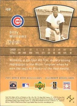 2005 Upper Deck Reflections #159 Billy Williams Back