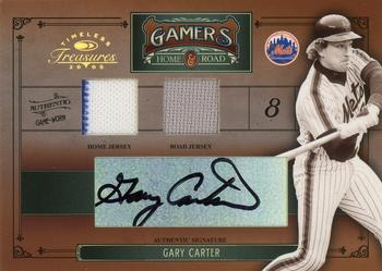2005 Donruss Timeless Treasures - Home Road Gamers Signature Duos #G-47 Gary Carter Front