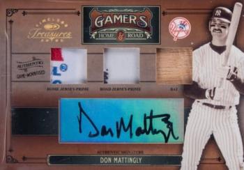 2005 Donruss Timeless Treasures - Home Road Gamers Signature Trios Prime #G-23 Don Mattingly Front