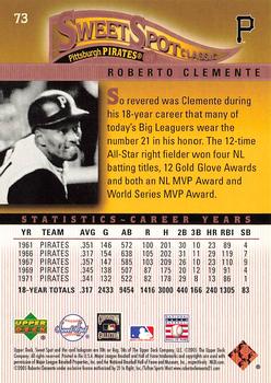 2005 Upper Deck Sweet Spot Classic #73 Roberto Clemente Back