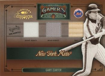 2005 Donruss Timeless Treasures - Home Road Gamers Trios #G-47 Gary Carter Front