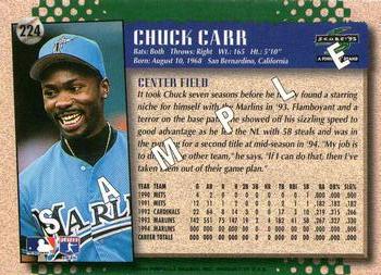 1995 Score - Samples #224 Chuck Carr Back