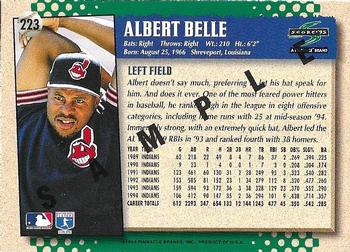 1995 Score - Samples #223 Albert Belle Back
