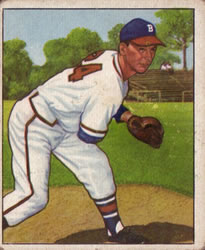 1950 Bowman #57 Vernon Bickford Front