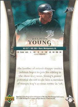 2005 Upper Deck Trilogy #26 Delmon Young Back