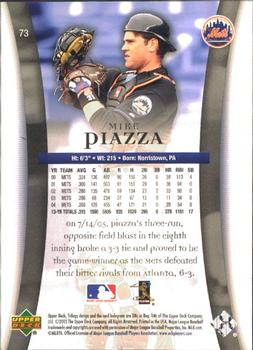 2005 Upper Deck Trilogy #73 Mike Piazza Back