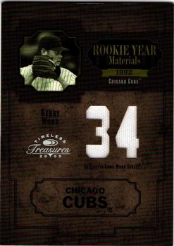 2005 Donruss Timeless Treasures - Rookie Year Materials Number #RYM-37 Kerry Wood Front