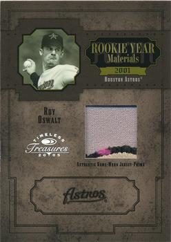 2005 Donruss Timeless Treasures - Rookie Year Materials Prime #RYM-45 Roy Oswalt Front