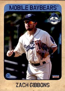 2018 Choice Mobile BayBears #7 Zach Gibbons Front