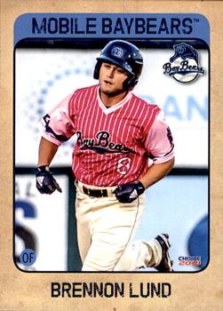 2018 Choice Mobile BayBears #12 Brennon Lund Front