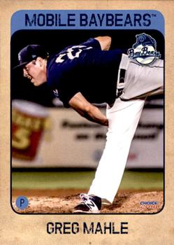 2018 Choice Mobile BayBears #13 Greg Mahle Front
