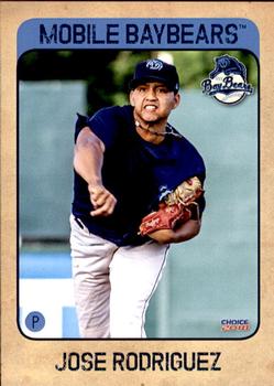2018 Choice Mobile BayBears #17 Jose Rodriguez Front