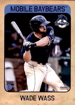 2018 Choice Mobile BayBears #24 Wade Wass Front