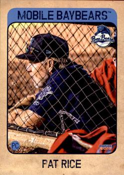 2018 Choice Mobile BayBears #28 Pat Rice Front
